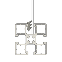 61-102-0 MODULAR SOLUTIONS SEALING PROFILE<BR>2MM PANEL GASKET 1M